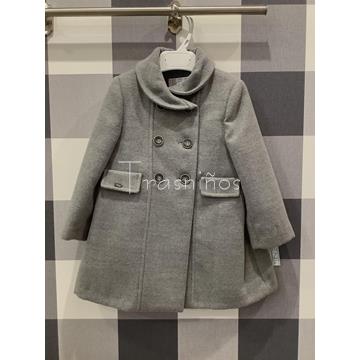 Abrigo paño gris niña BBC Creaciones - Imagen 1