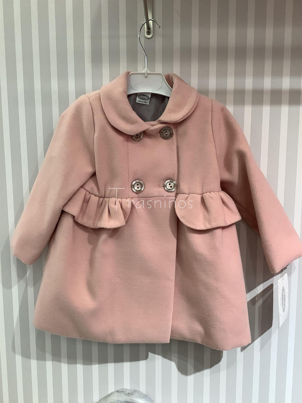 ABRIGO PAÑO ROSA - ROCHY - Imagen 1