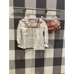 Blusa figuritas + Ranita volantes Trasniños La Martinica - Imagen 2