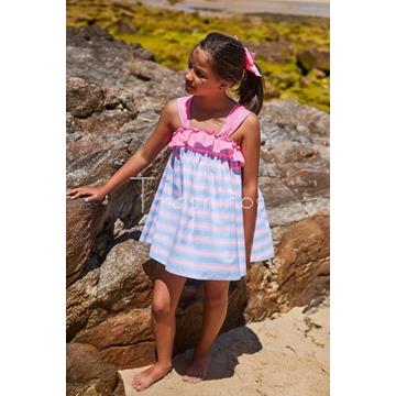 CAFTAN RAYAS Y CUADROS EL PATITO FEO - LA MARTINICA (VERANO 25) - Imagen 1