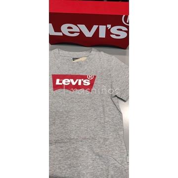 Camiseta básica Levis gris con logo rojo - Imagen 1