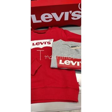 Camiseta básica Levis gris con logo rojo - Imagen 2
