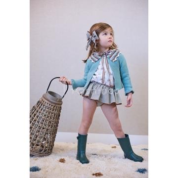 CONJ BRAGA+BLUSA Y CHAQUETA BICHITOS - LA MARTINICA (INV 25) - Imagen 1