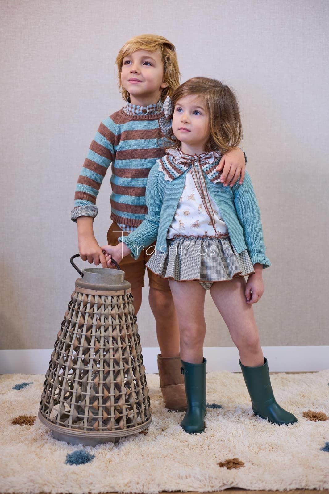 CONJ BRAGA+BLUSA Y CHAQUETA BICHITOS - LA MARTINICA (INV 25) - Imagen 2