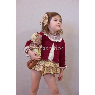 CONJ BRAGA+BLUSA Y CHAQUETA REAL - LA MARTINICA (INV 25) - Imagen 1