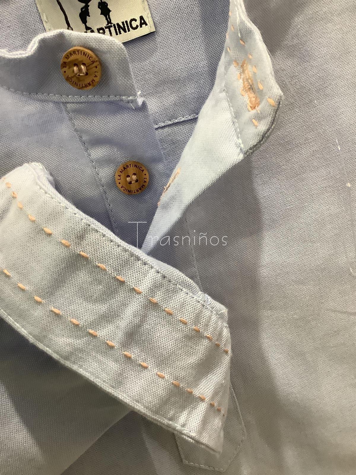 CONJ PANT CORTO+CAMISA  MI PETIT MON - LA MARTINICA (INV 25) - Imagen 2