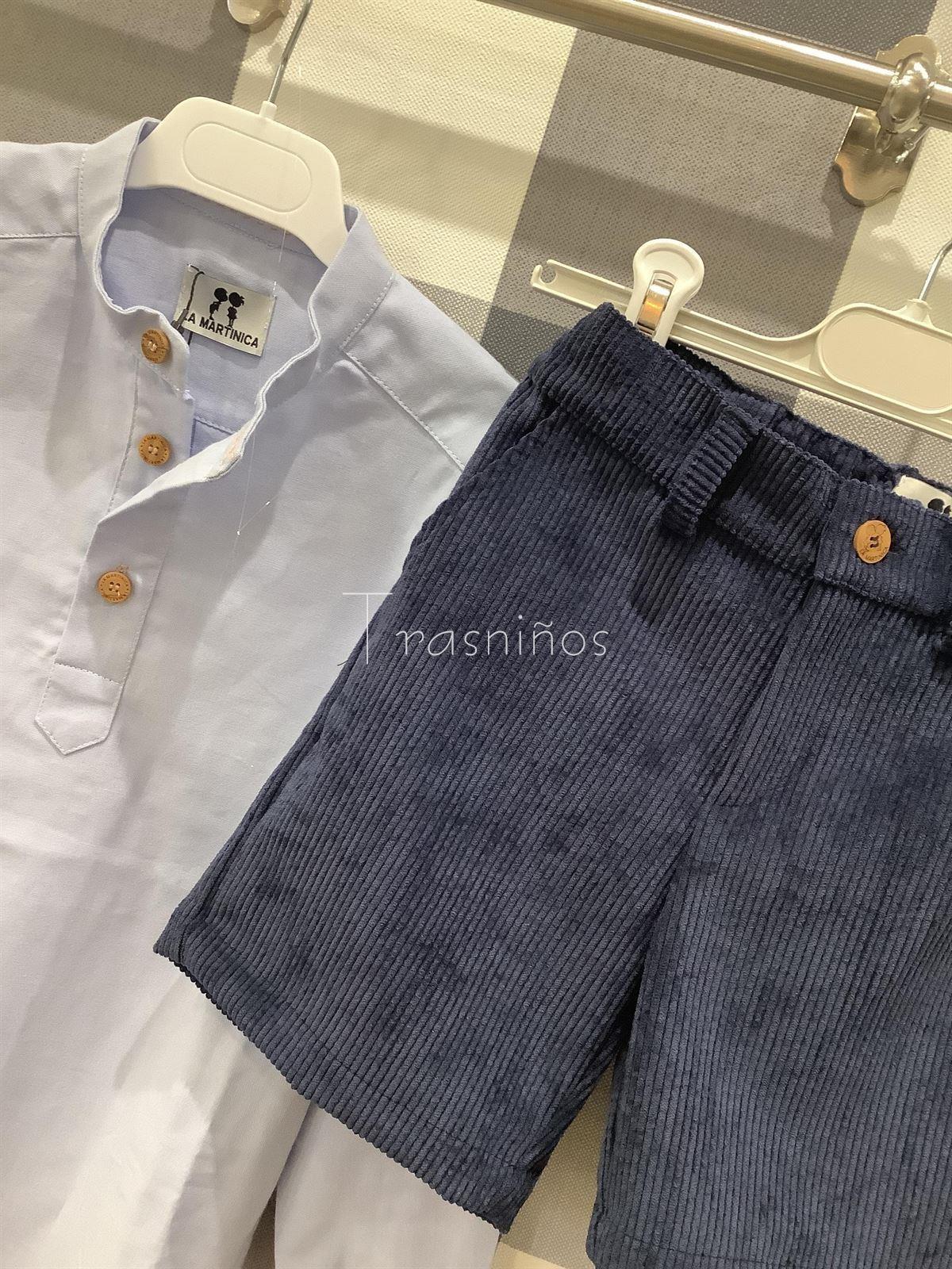 CONJ PANT CORTO+CAMISA  MI PETIT MON - LA MARTINICA (INV 25) - Imagen 3