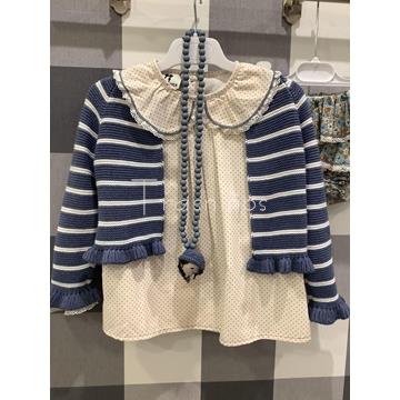 Conjunto blusa lunares + ranita flores La Martinica - Imagen 2