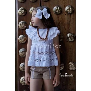 Conjunto blusón + short Versalles Noma Fernández - Imagen 1