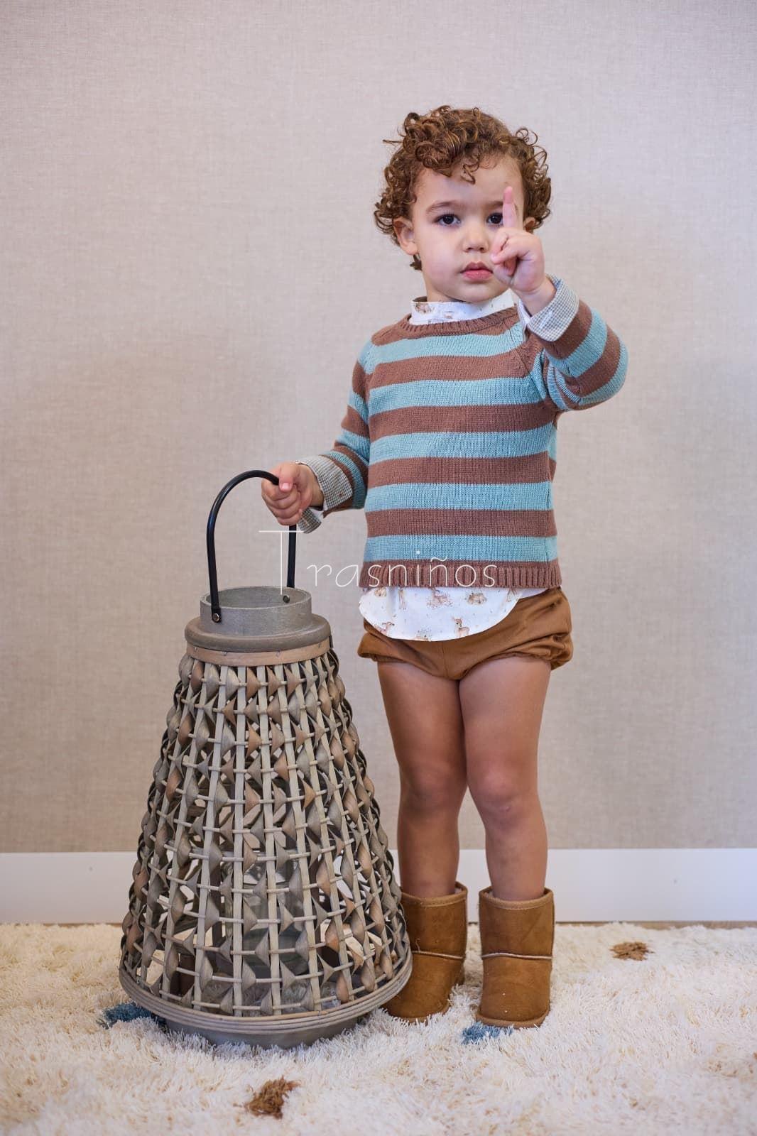 CONJUNTO BOMBACHO+CAMISA BAMBIS Y JERSEY BICHITOS - LA MARTINICA (INV 25) - Imagen 1