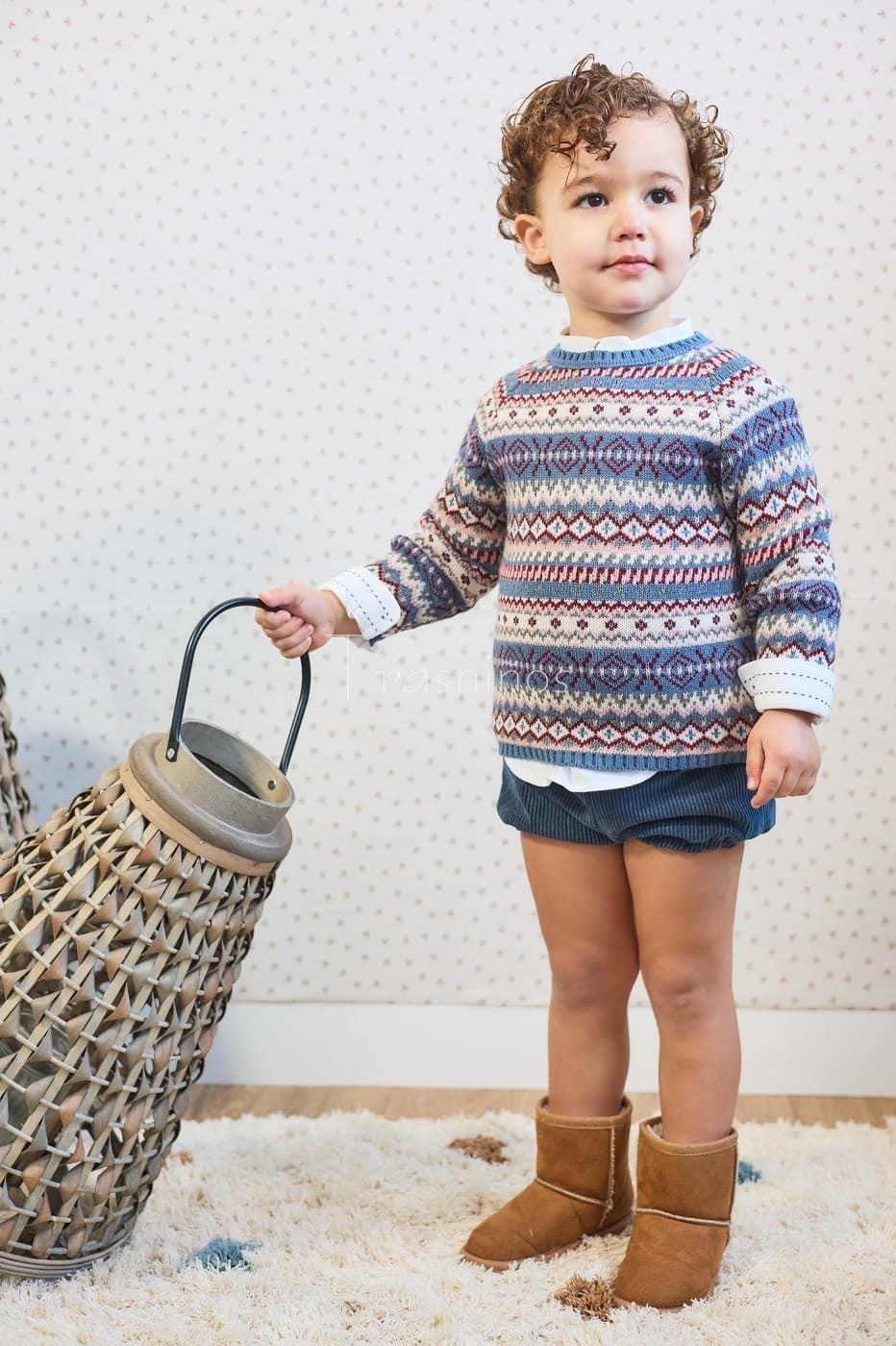 CONJUNTO BOMBACHO+CAMISA Y JERSEY MI PETIT MON - LA MARTINICA (INV 25) - Imagen 1