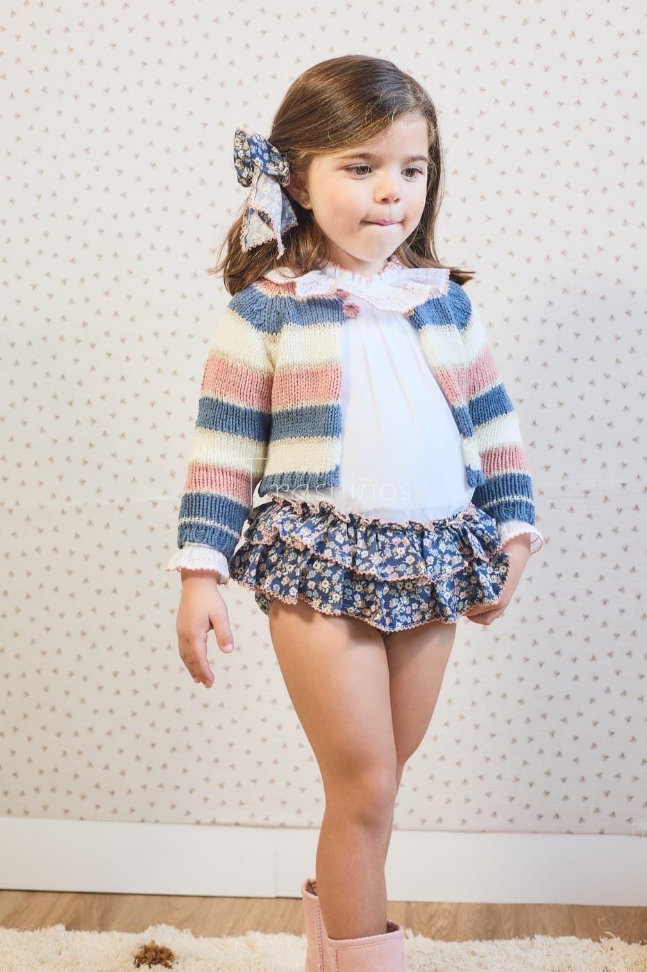 CONJUNTO BRAGA+BLUSA Y CHAQUETA MI PETIT MON - LA MARTINICA (INV 25) - Imagen 3