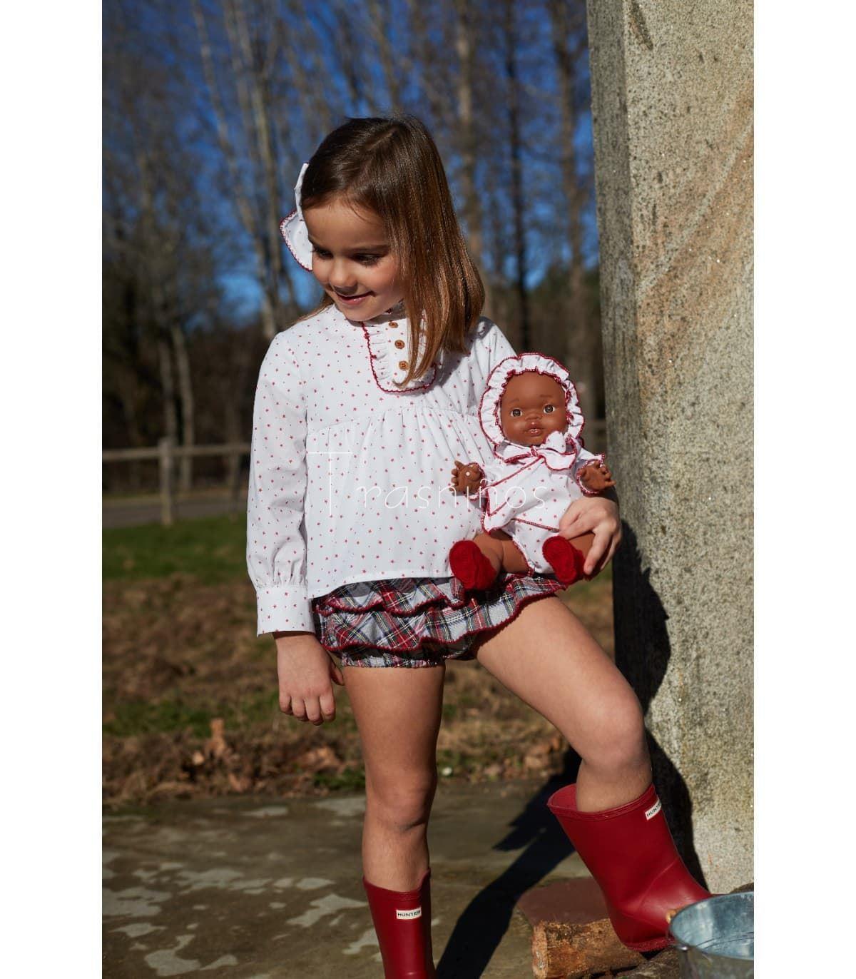 Conjunto braga volantes+ blusa Harry´s  con jersey corto La  Martinica - Imagen 2