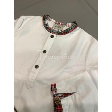 Conjunto camisa blanca + rana Acebo Lolittos - Imagen 2