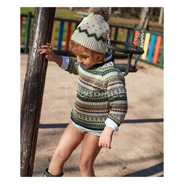 Conjunto Camisa + Bombacho cuadritos + Jersey Musgo La Martinica - Imagen 1