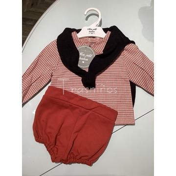 Conjunto Camisa cuadritos + bombacho + jersey Bosque Mon Petit Bonbon - Imagen 1