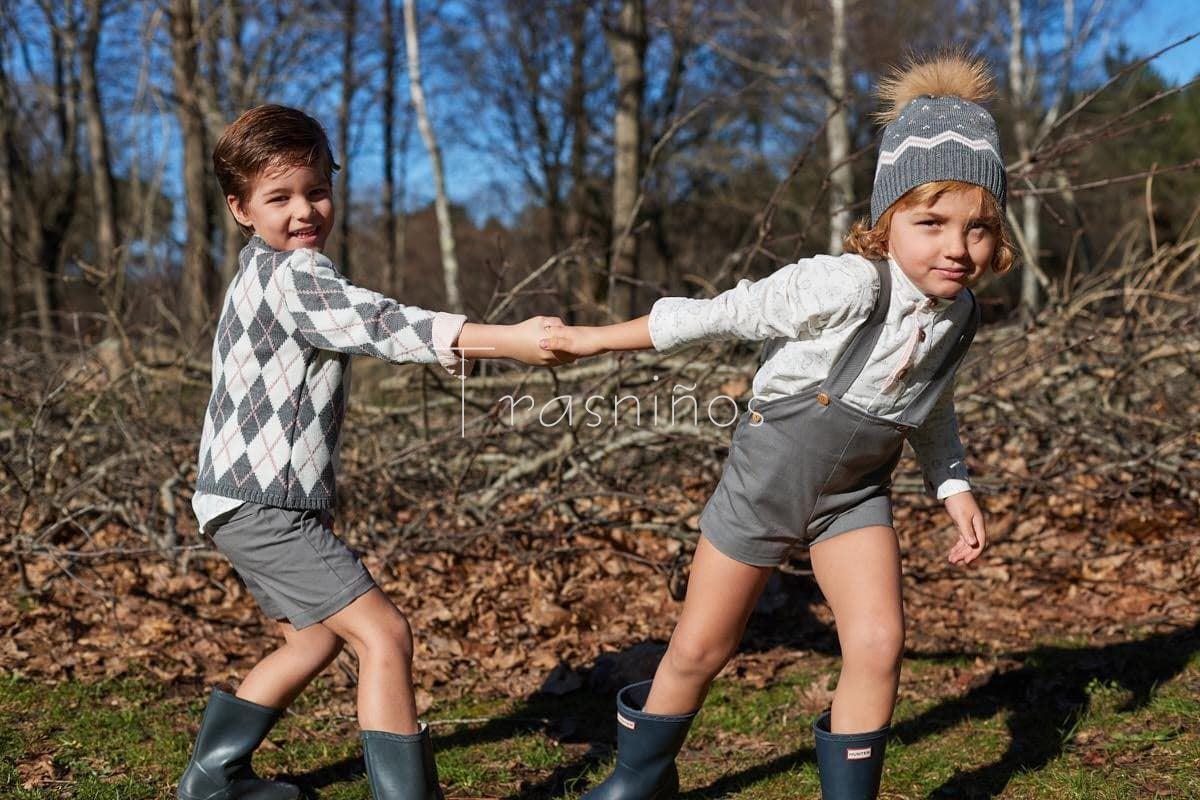 Conjunto Camisa  + Pantalón corto + Jersey rombos Trasniños La Martinica - Imagen 1
