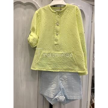 CONJUNTO CASACA Y PANTALON CORTO 4670 - COPO (VERANO 25) - Imagen 1