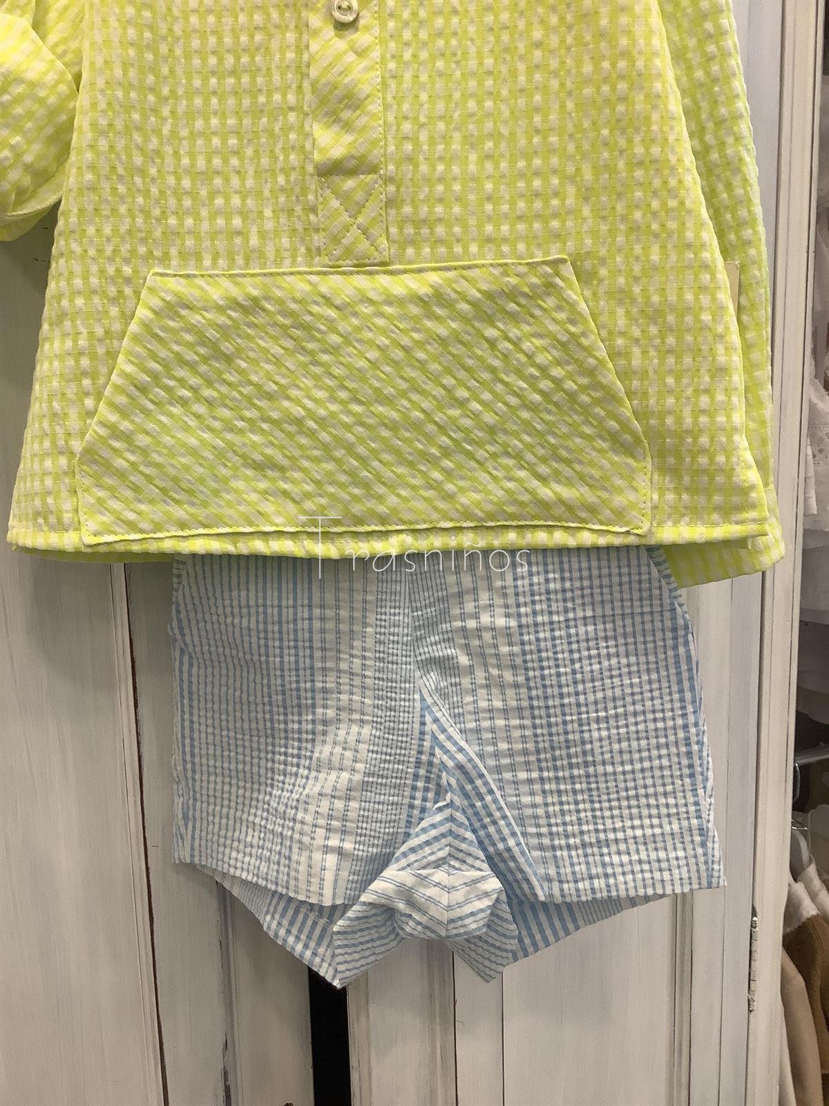 CONJUNTO CASACA Y PANTALON CORTO 4670 - COPO (VERANO 25) - Imagen 3