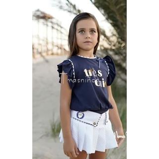 Conjunto falda piqué y camiseta Olmo de Noma Fernandez - Imagen 1