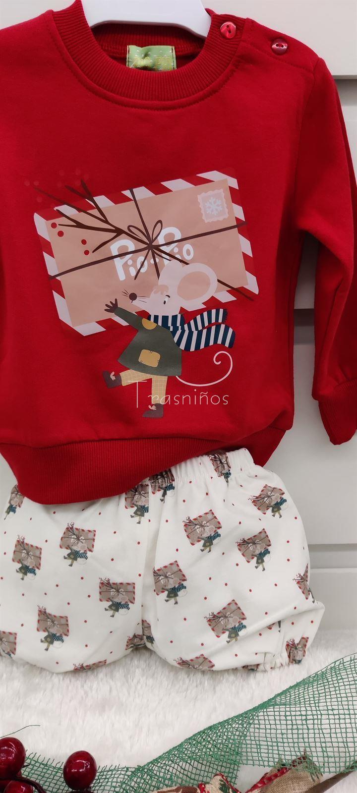 Conjunto felpa niño colección ratón pio pio invierno 2022 - Imagen 3