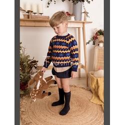 Conjunto jersey grecas + bombacho Oso Mon Petit Bonbon - Imagen 1