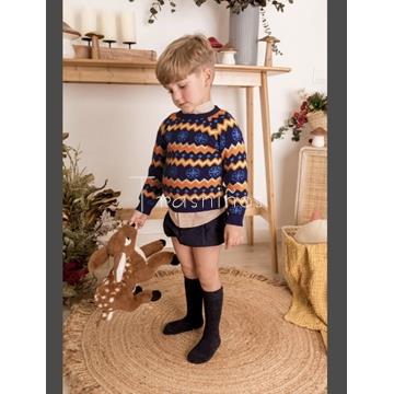 Conjunto jersey grecas + bombacho Oso Mon Petit Bonbon - Imagen 1