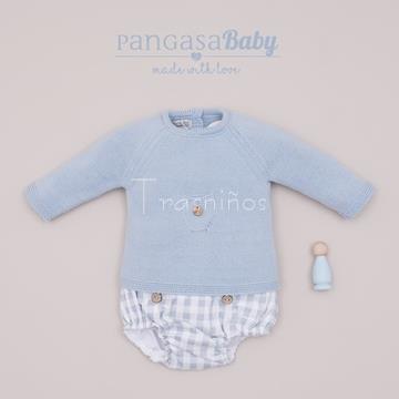 Conjunto jersey + ranita vichy Sweet Cake Pangasa - Imagen 1
