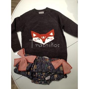 Conjunto jersey + ranita volantes Bosque Mon Petit Bonbon - Imagen 2