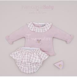 Conjunto jersey + ranita volantes sweet cake Pangasa - Imagen 1