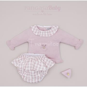 Conjunto jersey + ranita volantes sweet cake Pangasa - Imagen 1