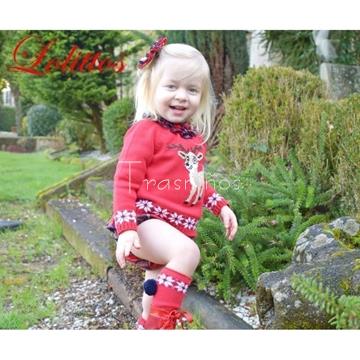 Conjunto jubón + cubre niña coleccion christmas  de Lolittos (Navidad) - Imagen 1