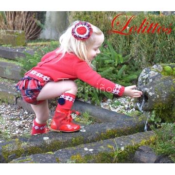 Conjunto jubón + cubre niña coleccion christmas  de Lolittos (Navidad) - Imagen 2