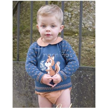 Conjunto jubón niño + bombacho Ardilla Lolittos - Imagen 2