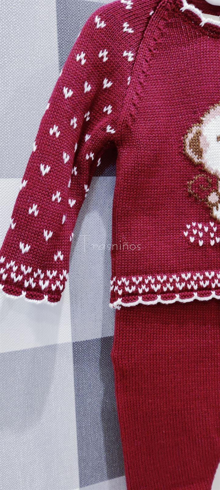 Conjunto jubón+ polaina y gorro colección Monino de Lolittos invierno 2023 - Imagen 2