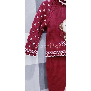 Conjunto jubón+ polaina y gorro colección Monino de Lolittos invierno 2023 - Imagen 2