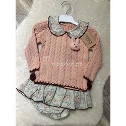 Conjunto jubón + ranita flores Pastelito Lolittos - Imagen 1
