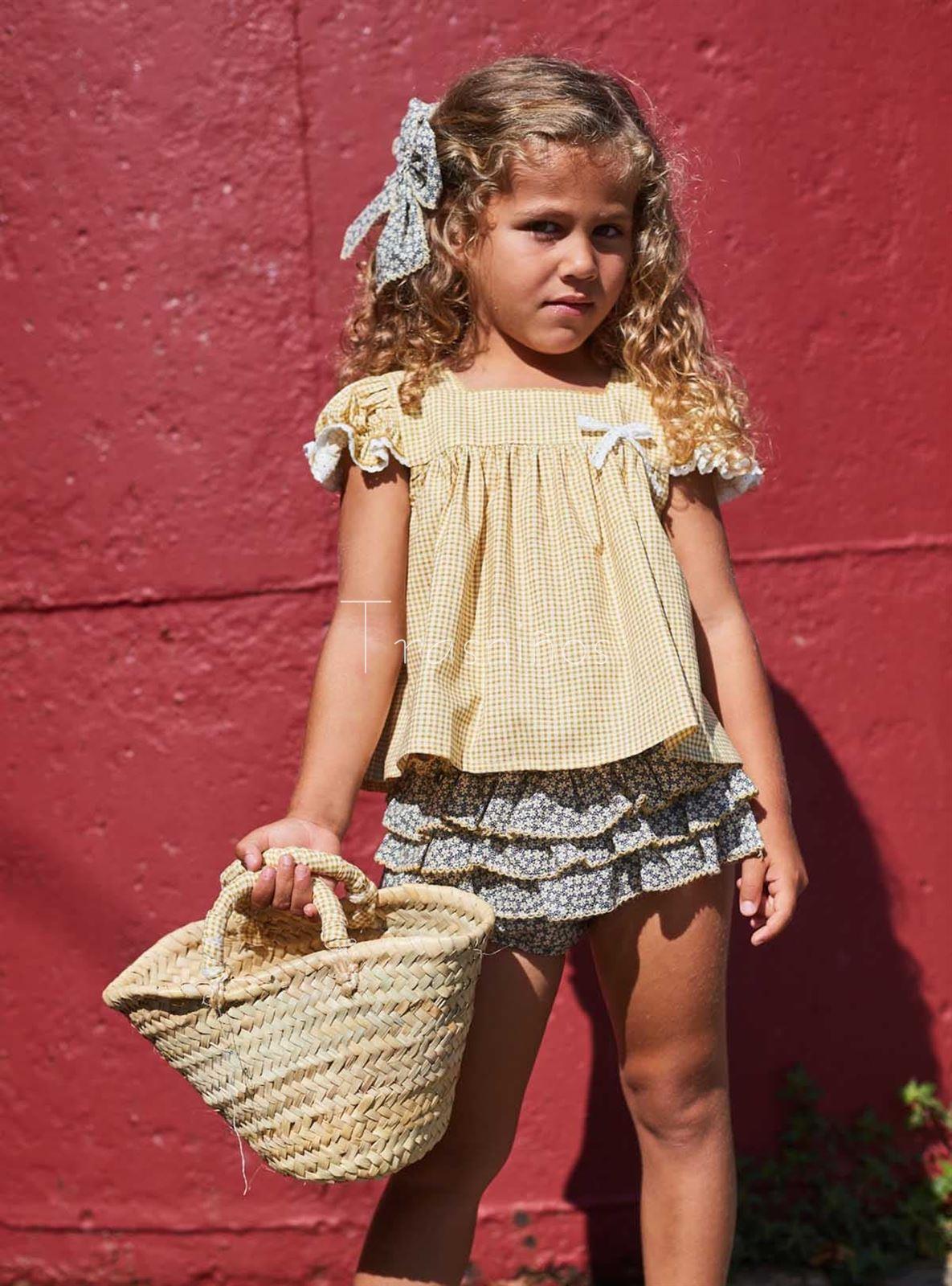 Conjunto niña braga+blusa colección 5 lobitos la Martinica - Imagen 1
