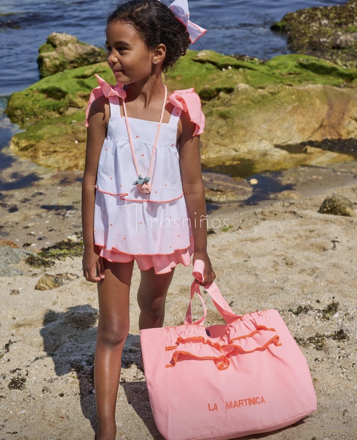 Conjunto niña Happy rana volantes +blusa La Martinica - Imagen 2