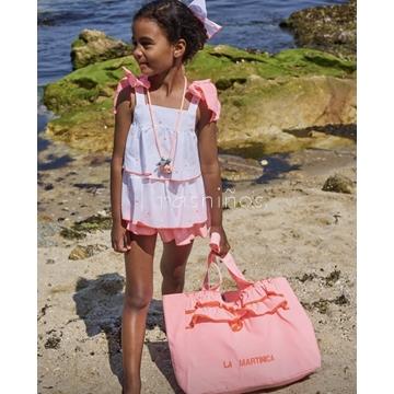 Conjunto niña Happy rana volantes +blusa La Martinica - Imagen 2