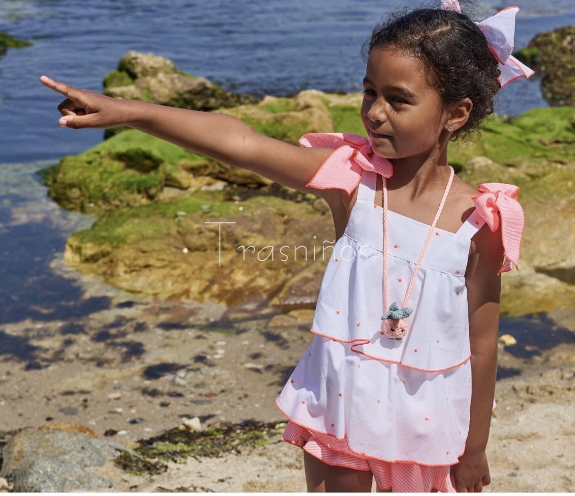 Conjunto niña Happy rana volantes +blusa La Martinica - Imagen 3
