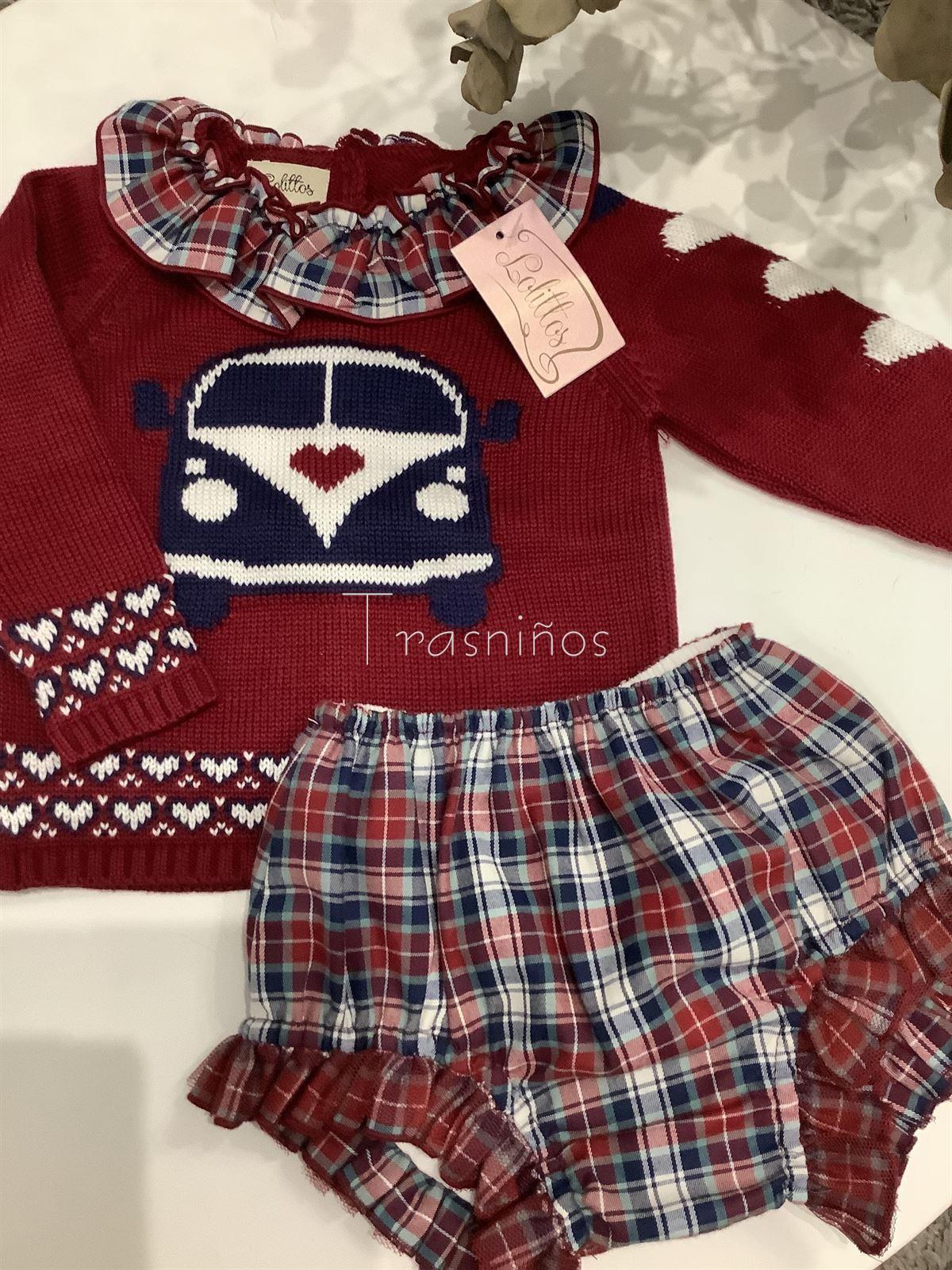 Conjunto niña jubón+rana colección vintage de Lolittos - Imagen 1