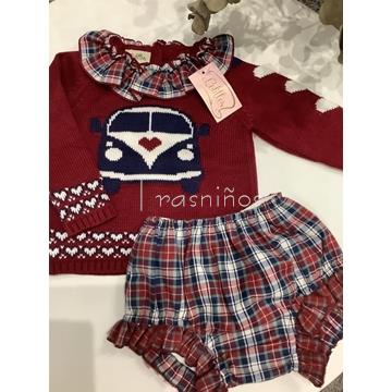 Conjunto niña jubón+rana colección vintage de Lolittos - Imagen 1