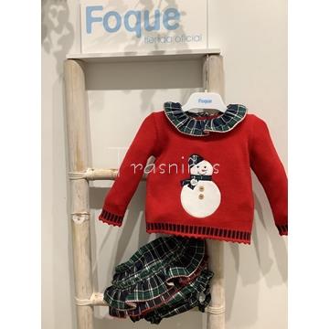 Conjunto  niña navidad coleccion muñeco de nieve foque invierno 22-23 - Imagen 1