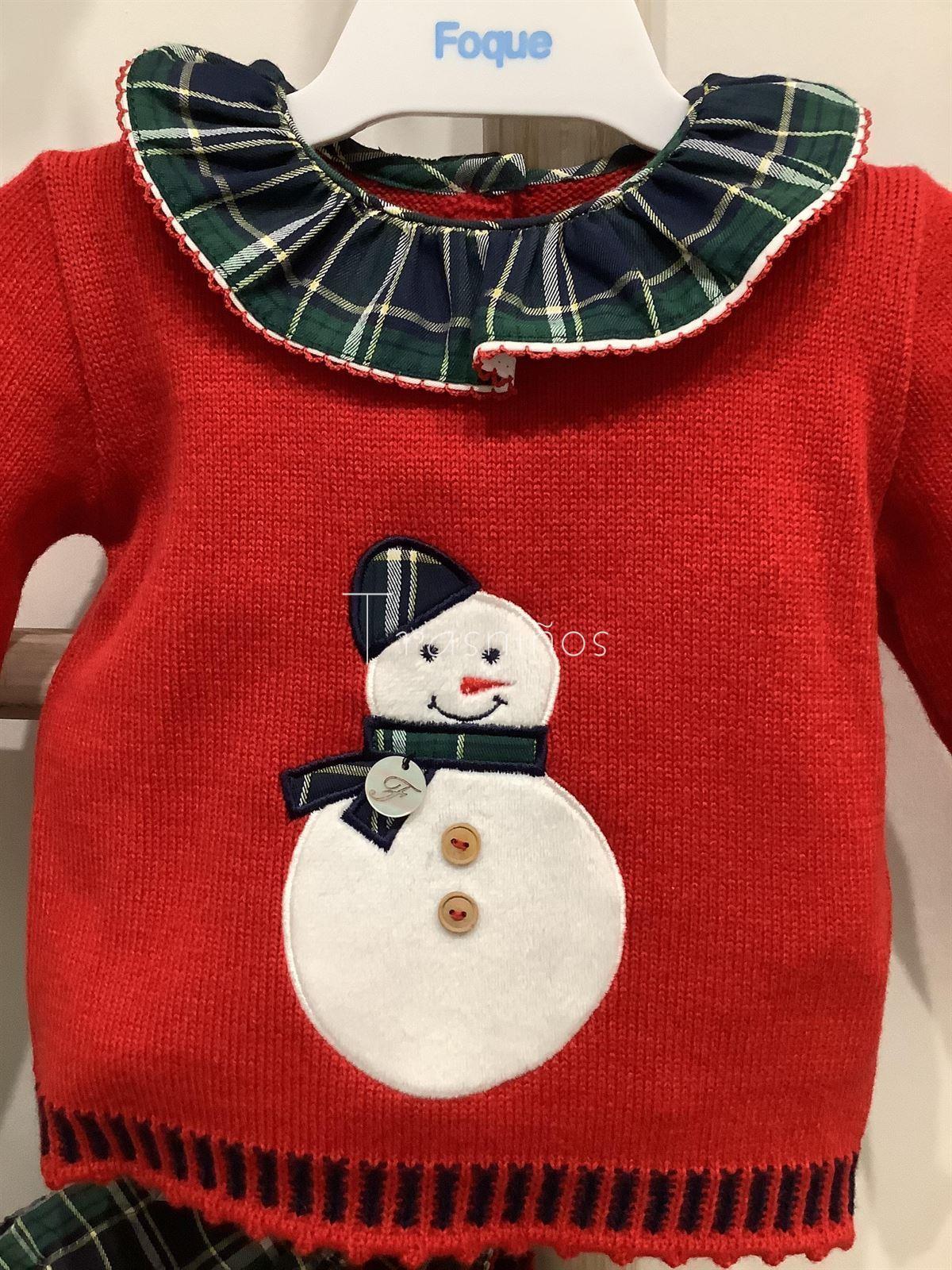 Conjunto  niña navidad coleccion muñeco de nieve foque invierno 22-23 - Imagen 6
