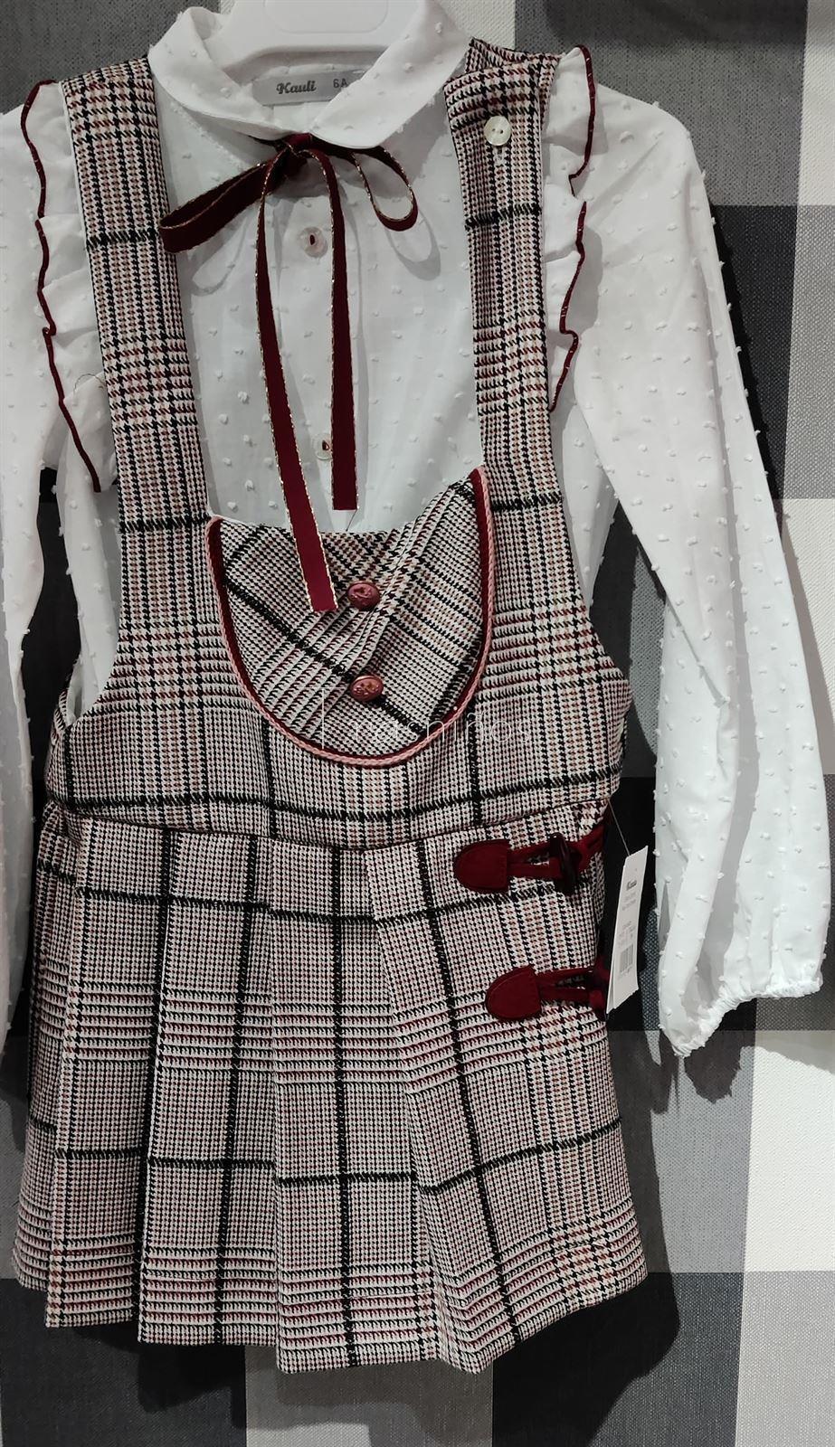 Conjunto niña pero corto + blusa Garnet de Kauli, invierno 2023 - Imagen 4