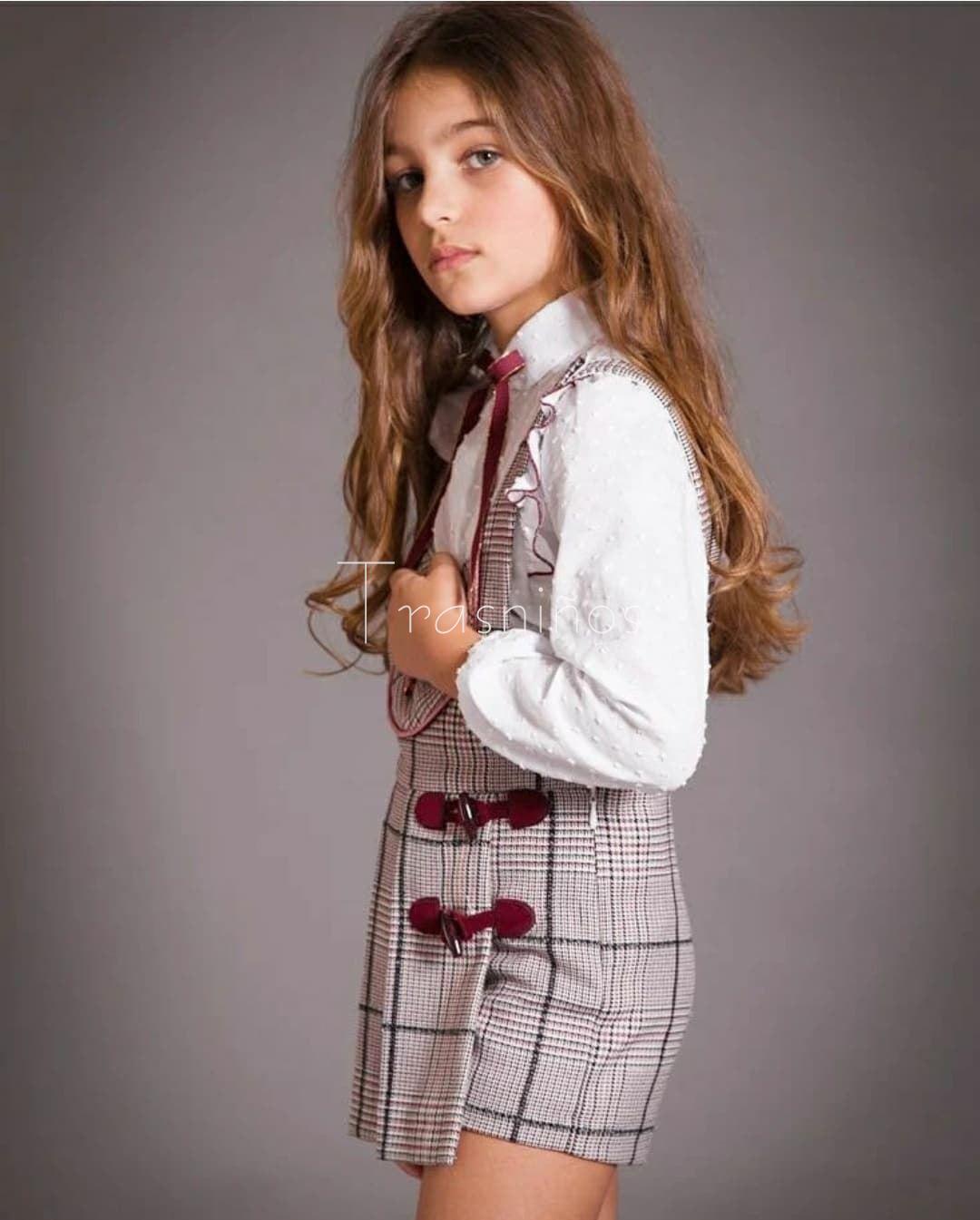 Conjunto niña pero corto + blusa Garnet de Kauli, invierno 2023 - Imagen 5