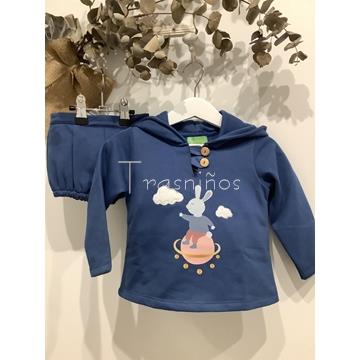 Conjunto niño conejito en las nubes Pio pio invierno 2022 - Imagen 1