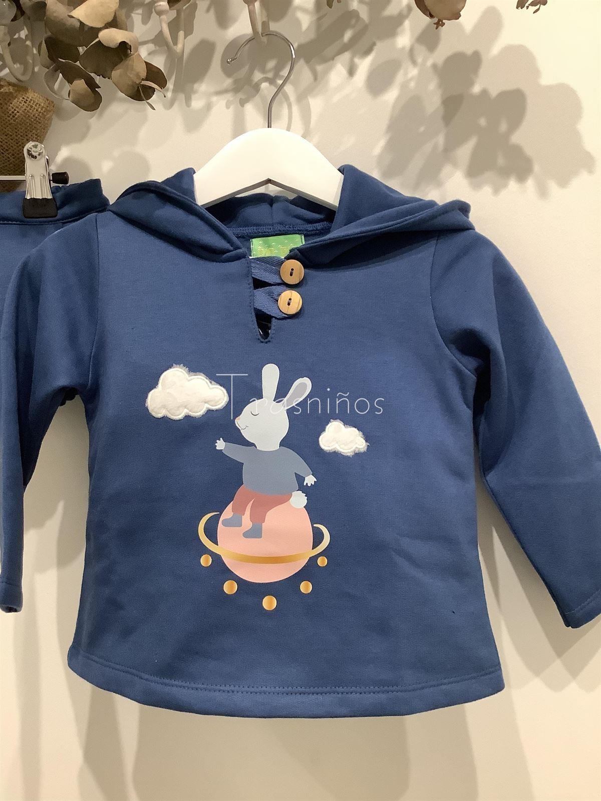 Conjunto niño conejito en las nubes Pio pio invierno 2022 - Imagen 3