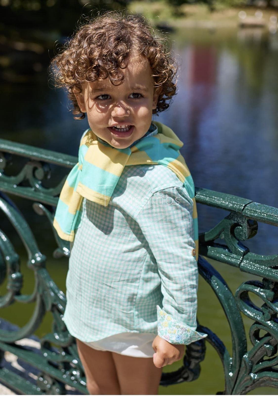 Conjunto niño La Provenza bombacho+camisa y jersey La Martinica verano 2026 - Imagen 1